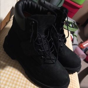 Women's Black Timberlands